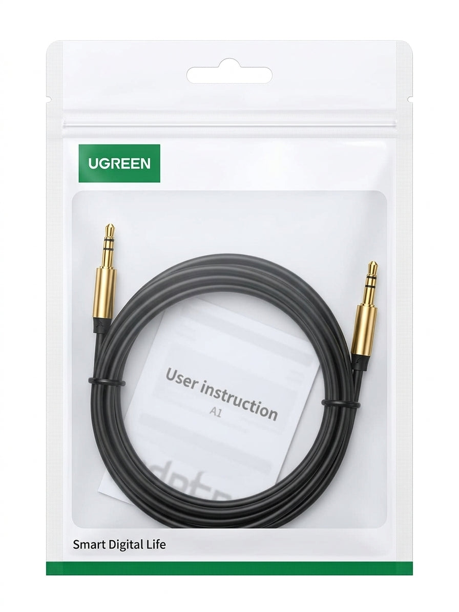 Ugreen 10734 Cable Auxiliar Plug 3.5mm - 1.5m Negro