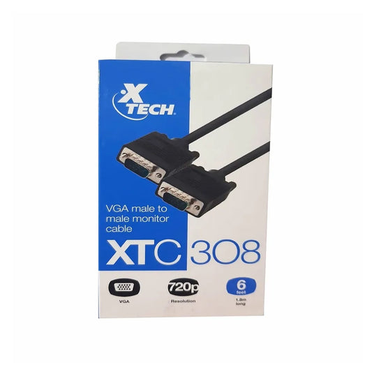 Xtech XTC-308 VGA Cable 6FT M/M