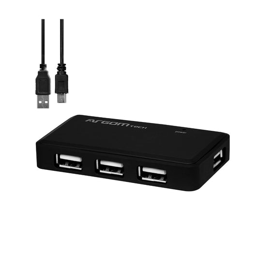 Hub de 4 Puertos USB 2.0 Argom Negro ARG-UB-0088