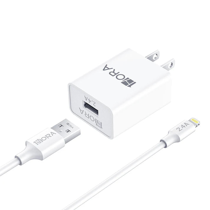 Cargador Ip de 2.4A 1 Hora Blanco GAR143