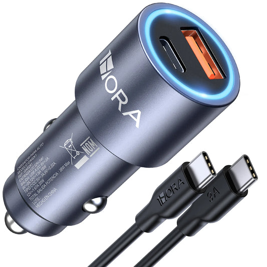 Cargador de Carro 3A Dual 38W 1Hora GAR241