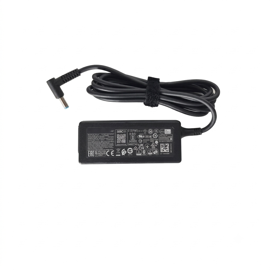 Cargador original Hp 65w punta delgada azul