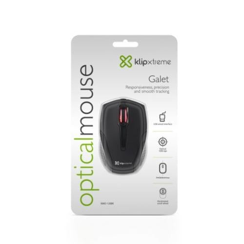 KlipX Optical mouse - USB Blk KMO-120