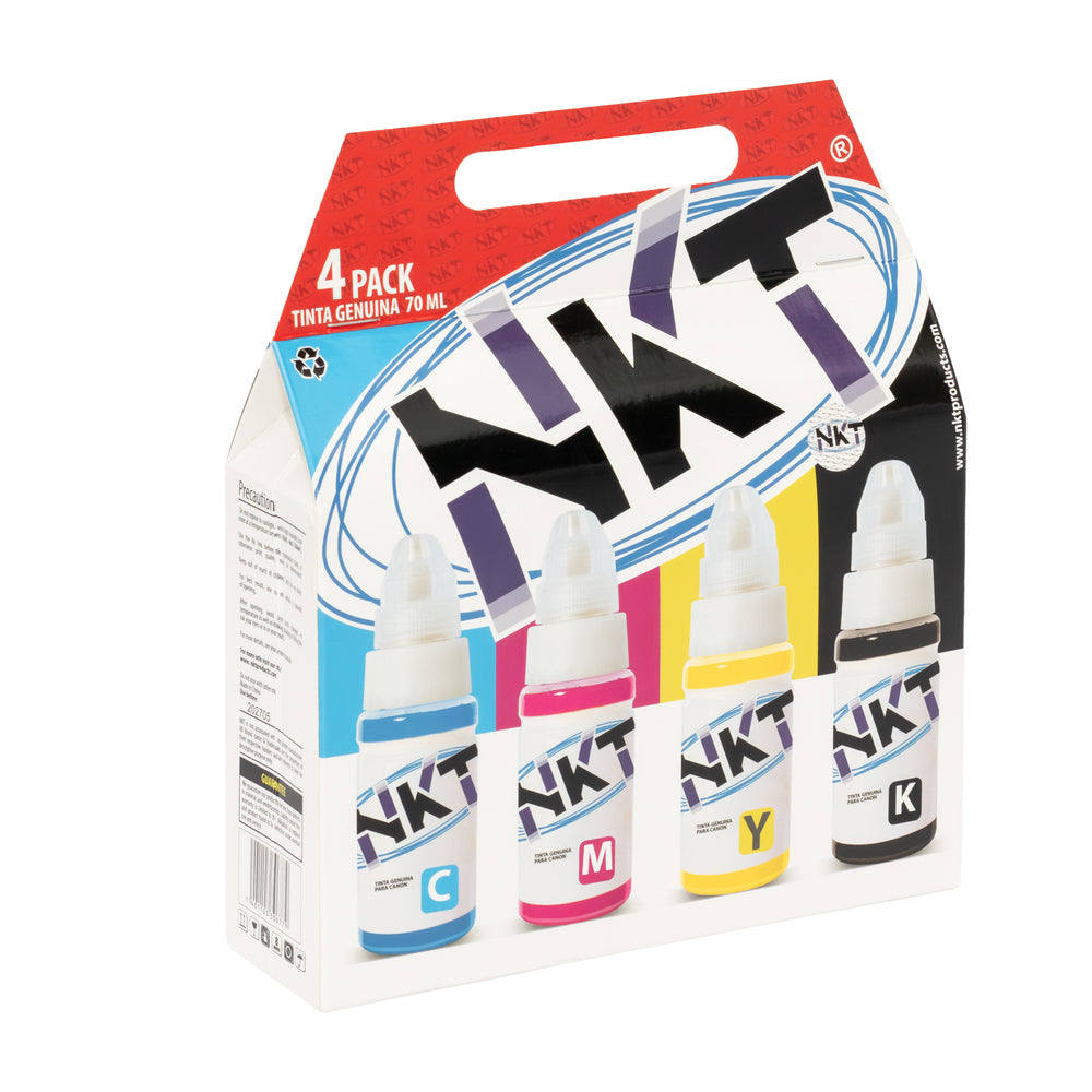PROD-000361 tinta dye nkt 70ml 4pack canon G series