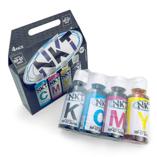 Tinta dye 100ml NKT 4 Pack HP serie GT