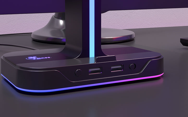 Xtech RGB dual Heaset Stand Yurei with 2 USB ports XTH-690