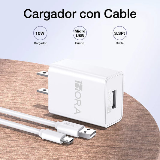 Cargador V8 de 2.0A 1Hora Negro GAR064