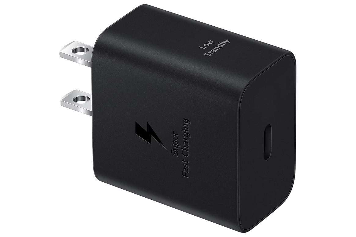 Samsung Cargador 25W Tipo C con Cable Negro/Blanco