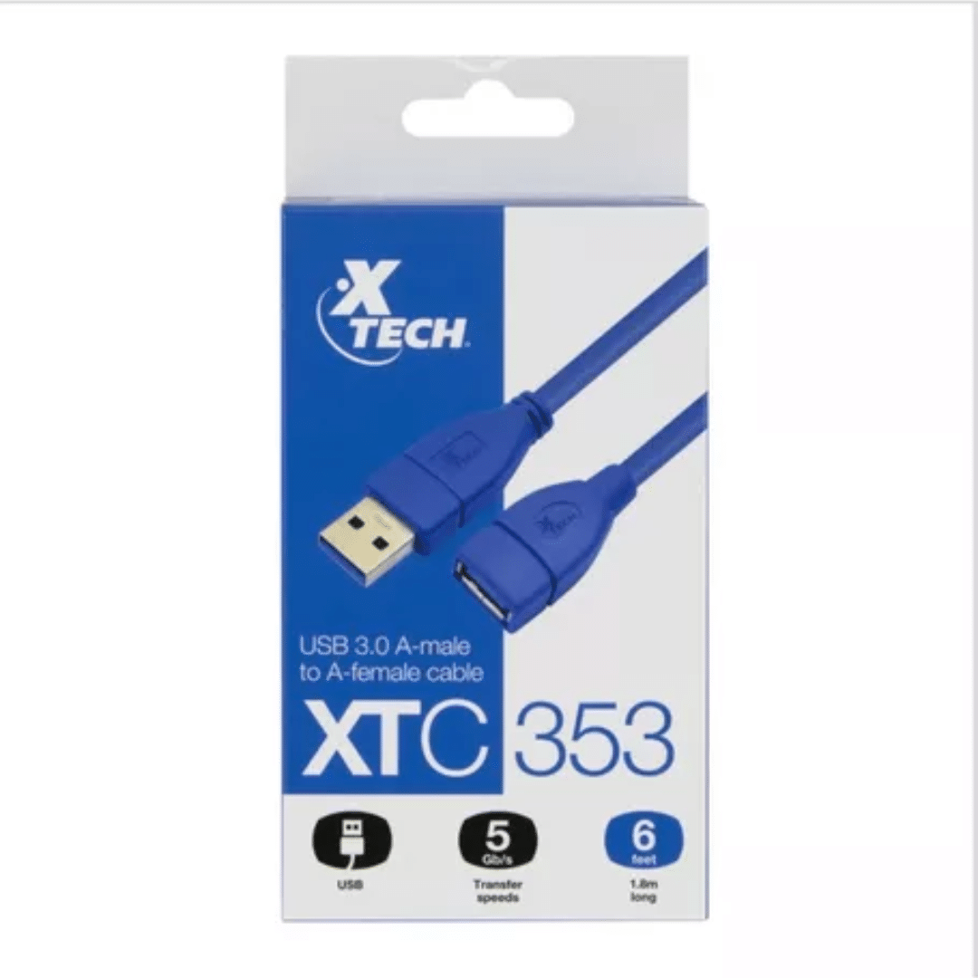 Xtech Cable USB 3.0 6ft extension USB XTC-353
