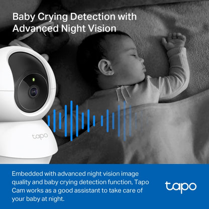 TPLink Tapo C210 Pan/Tilt Home Security Wi-Fi Camera 2K