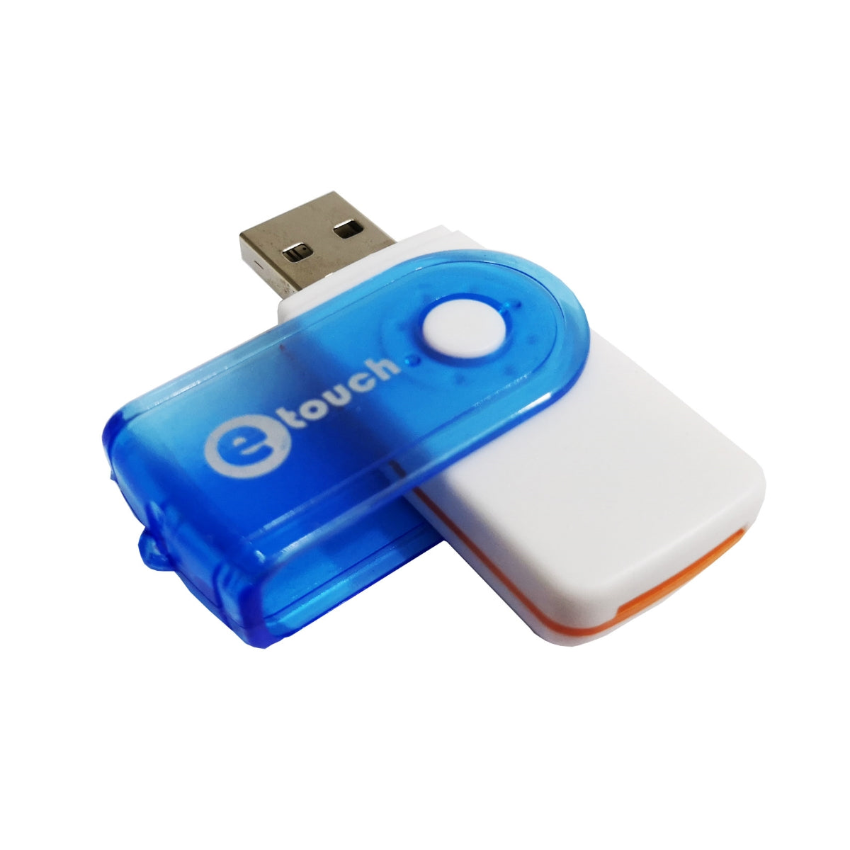 Lector de Memorias MicroSD, SD M2 eTouch Azul
