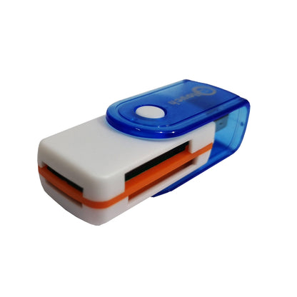 Lector de Memorias MicroSD, SD M2 eTouch Azul