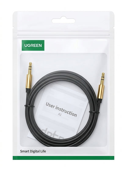 Ugreen 10734 Cable Auxiliar Plug 3.5mm - 1.5m Negro