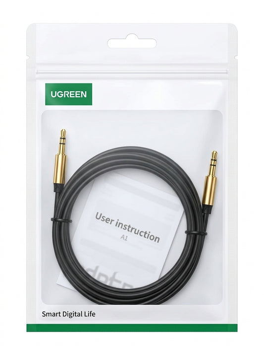 Ugreen 10734 Cable Auxiliar Plug 3.5mm - 1.5m Negro