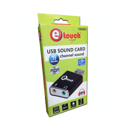 Adaptador USB 7.1 a 2 plug eTouch