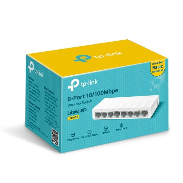 TP-LINK LS1008 Switch 8-Port 10/100 Desktop Plastico