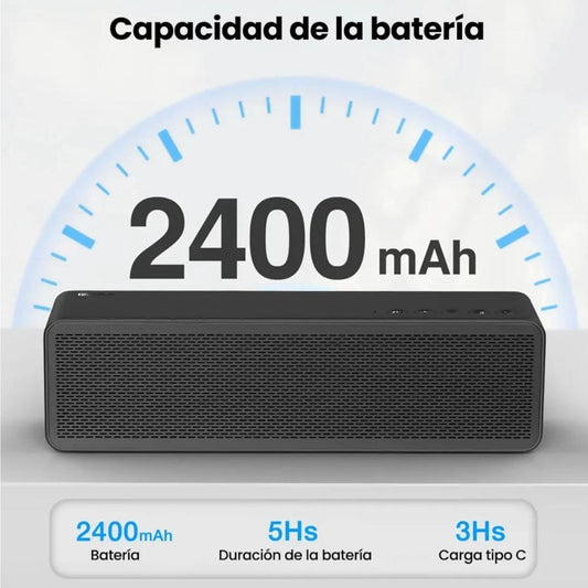 Bocina Inalámbrica portátil 1hora BOC250 20W