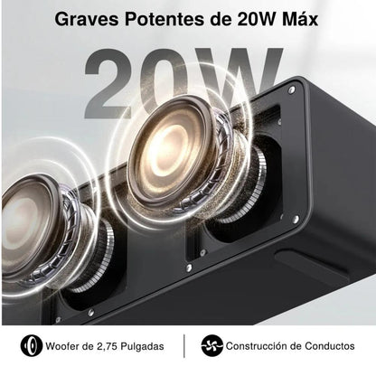 Bocina Inalámbrica portátil 1hora BOC250 20W