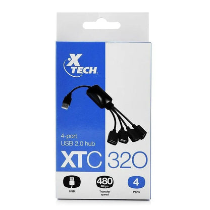 Xtech Hub USB 2.0 4 pt XTC-320