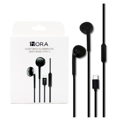 Audifono Tipo C 1Hora Negro AUT124