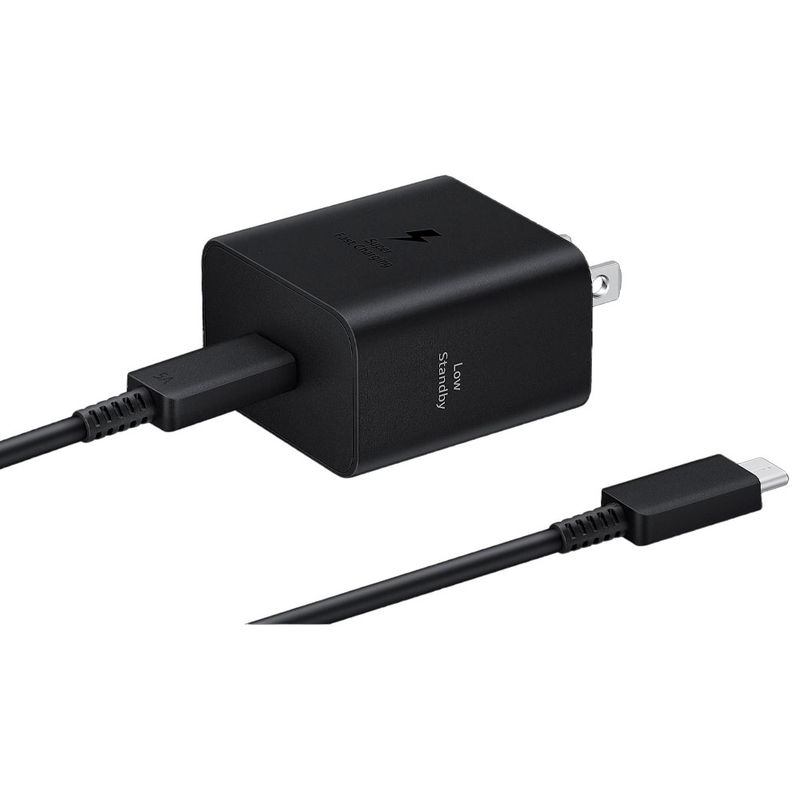 Cargador De Pared Samsung 45W USB-C, Con Cable De 1.8m, Color Negro Original