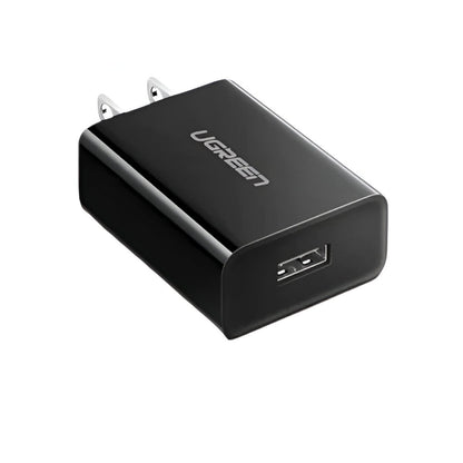 Ugreen Cd122 Cargador de Pared USB-A de Carga Rapida 18W Negro