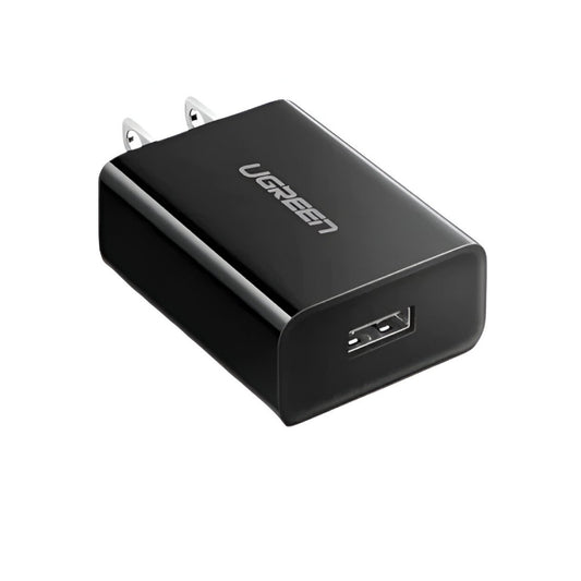Ugreen Cd122 Cargador de Pared USB-A de Carga Rapida 18W Negro