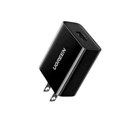 Ugreen Cd122 Cargador de Pared USB-A de Carga Rapida 18W Negro