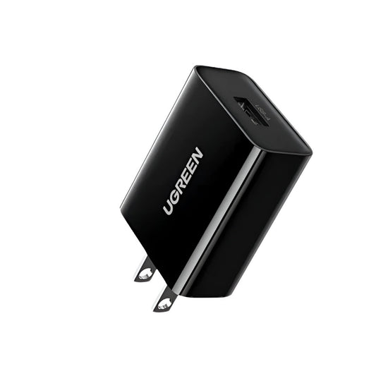 Ugreen Cd122 Cargador de Pared USB-A de Carga Rapida 18W Negro