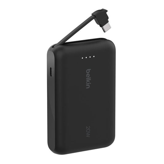 Belkin 10K Power Bank with 20W PD + Integrated USB-C Cable