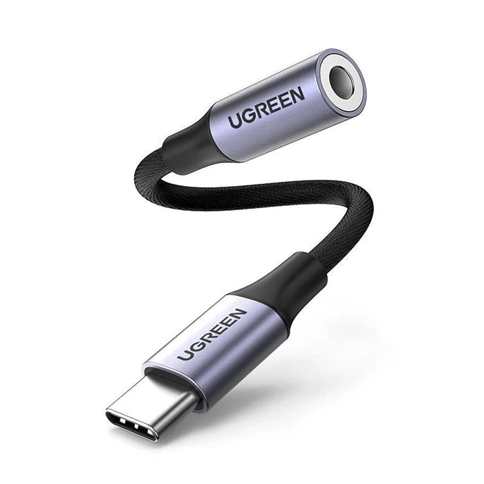 Adaptador UGREEN USB-C a Jack 3.5mm con Chip DAC, 10cm