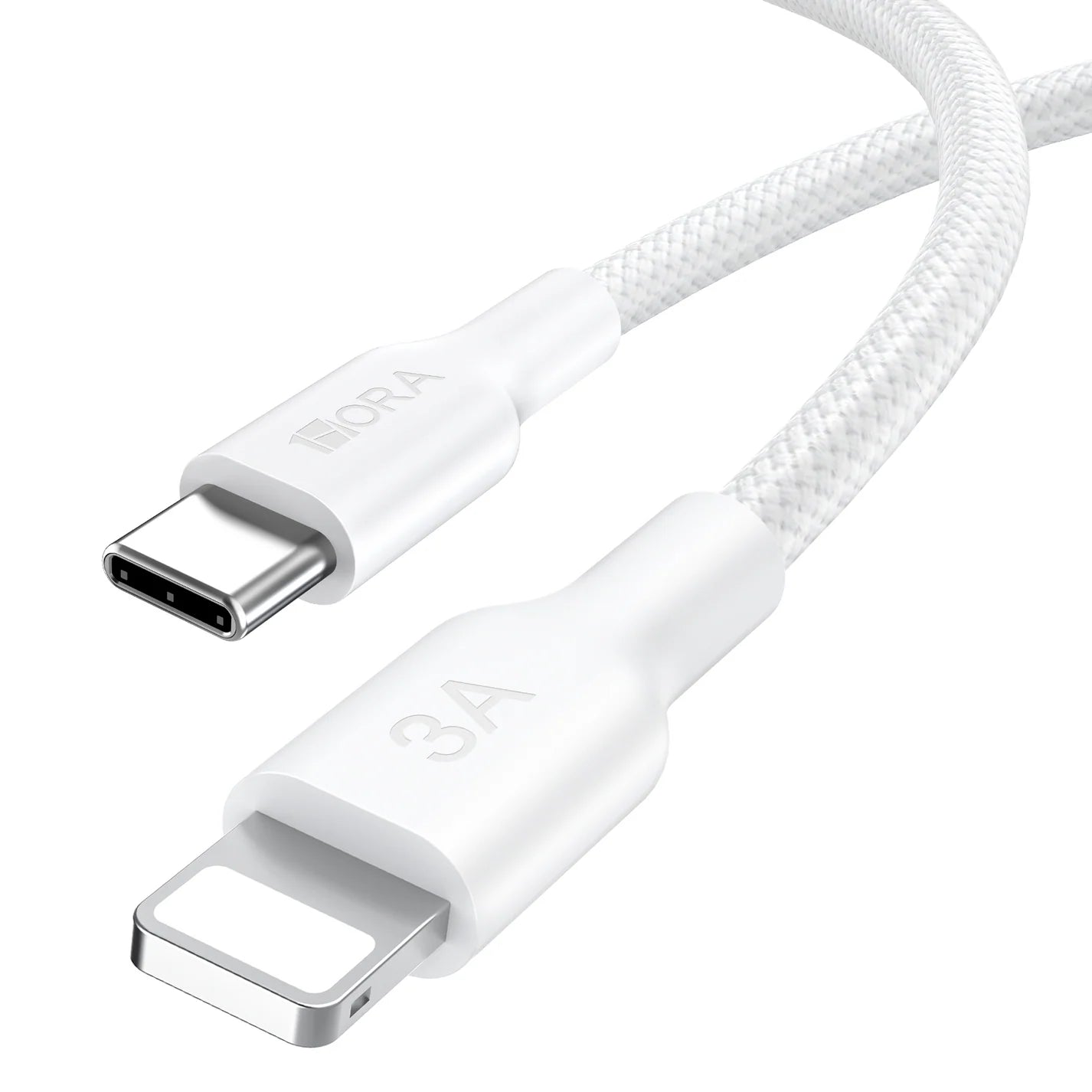 Cable Tipo C a iPhone 1 Metro 1Hora Blanco CAB273