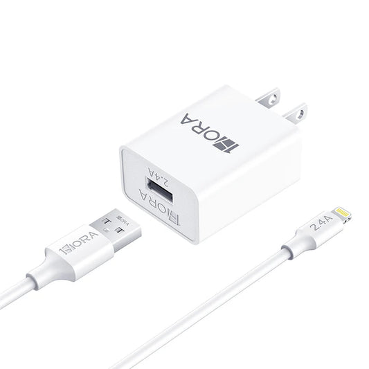 Cargador Ip de 2.4A 1 Hora Blanco GAR143