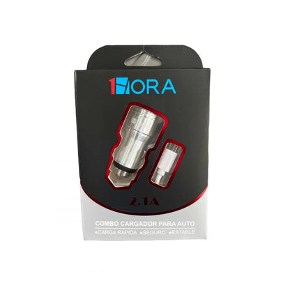 Cargador de carro V8 2.1A 1 Hora Negro GAR 089