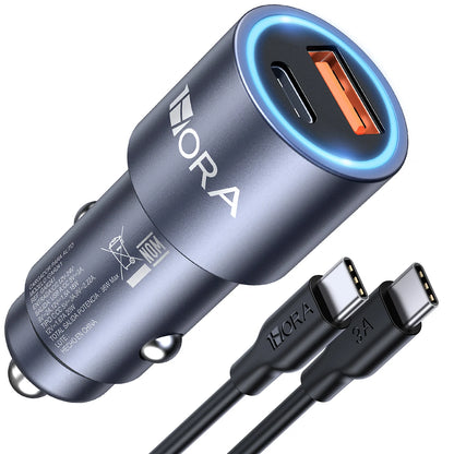 Cargador de Carro 3A Dual 38W 1Hora GAR241