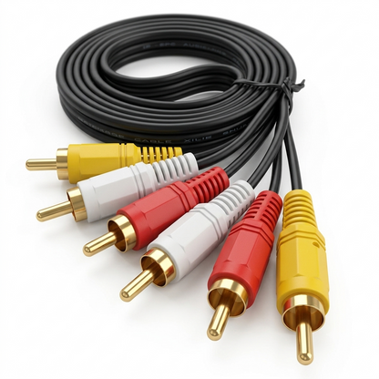 Cable RCA a RCA de audio y video 1.5m