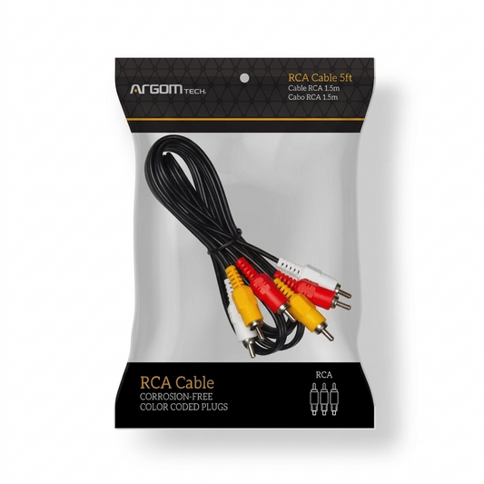 Cable RCA a RCA de audio y video 1.5m