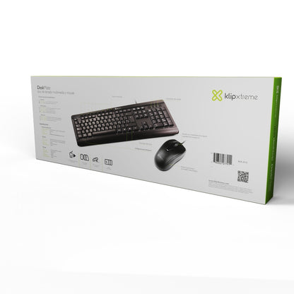 Klipx Combo Teclado y Mouse KCK-251S Spanish