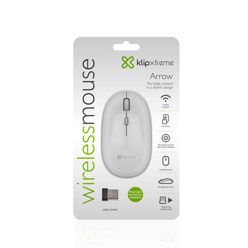 KlipXtreme  Mouse  2.4 GHz White KMW-335WH