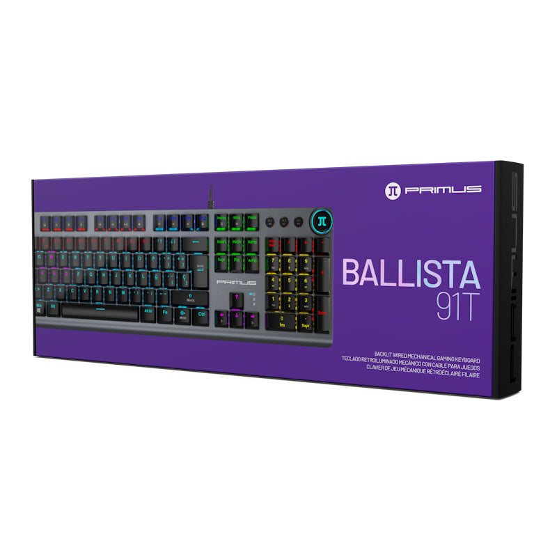 Teclado Primus Kybd Ballista 91T Wrd Spanish Mech Red swtch PKS093S