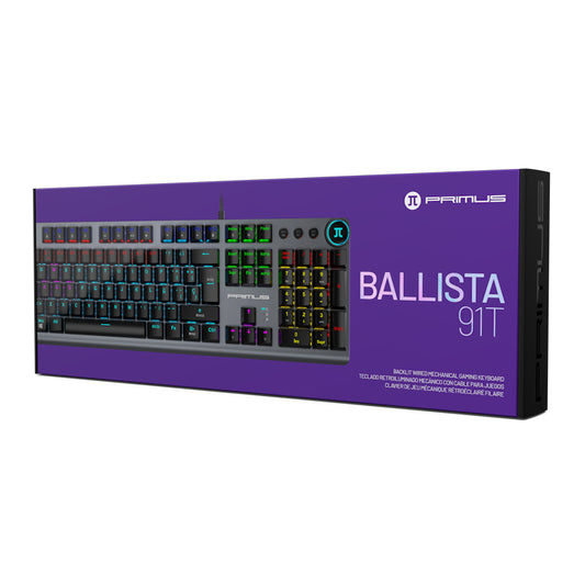 Teclado Primus Kybd Ballista 91T Wrd Spanish Mech Red swtch PKS093S