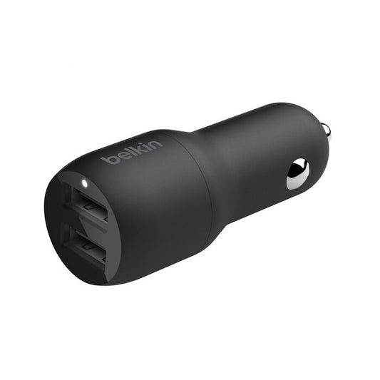 Belkin Car charger BoostCharge Dual USB-A 24w Black