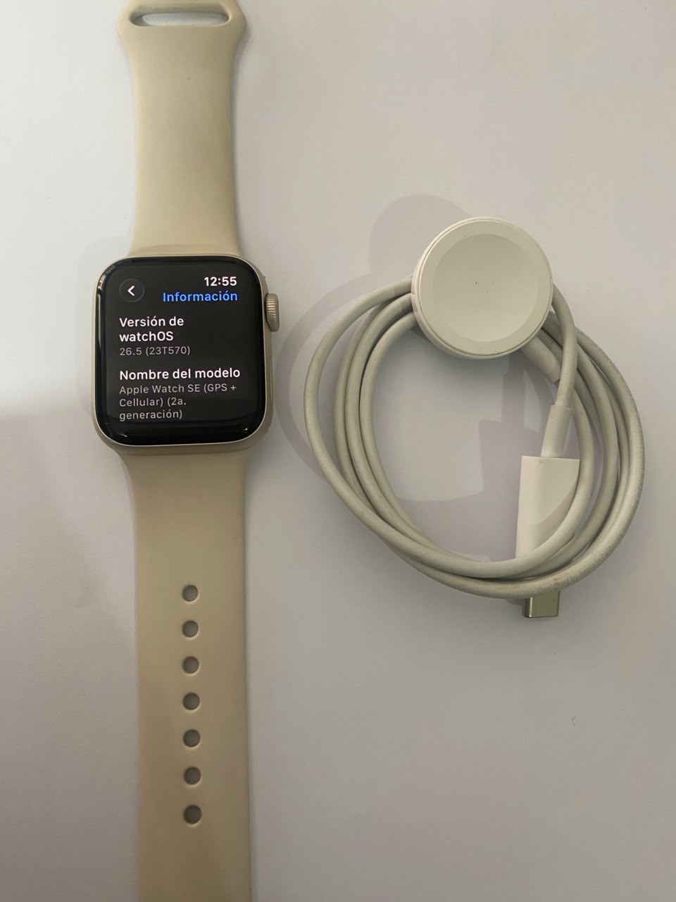 Apple Watch SE 2 GPS De 40Mm, Reloj Inteligente Color Starlight, USADO