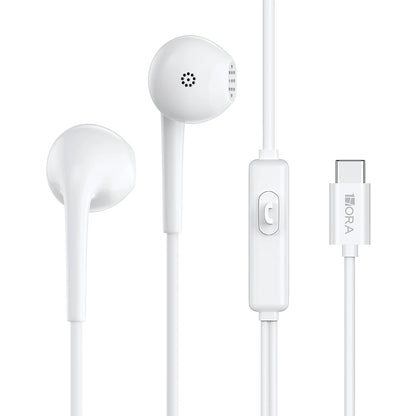 Audifonos 1 Hora 3.5mm tipo C  AUT124 Negro
