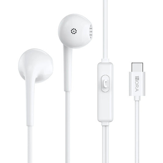 Audifonos 1 Hora 3.5mm tipo C  AUT124 Negro