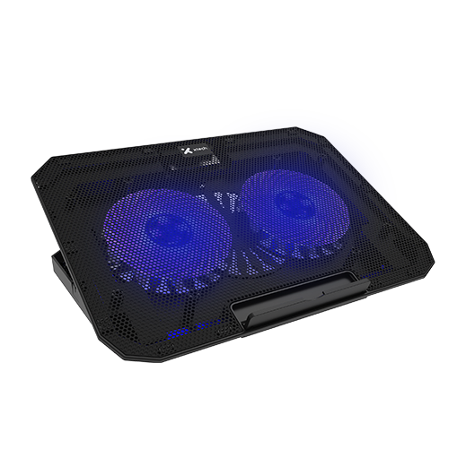 Xtech USB powered laptop cooling pad 15.6in Blue led XTA-156