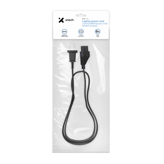 Xtech cable poder 2 pines universal  XTC-110