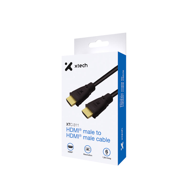 Xtech-1.8m-Video cable HDMI a HDMI XTC-311