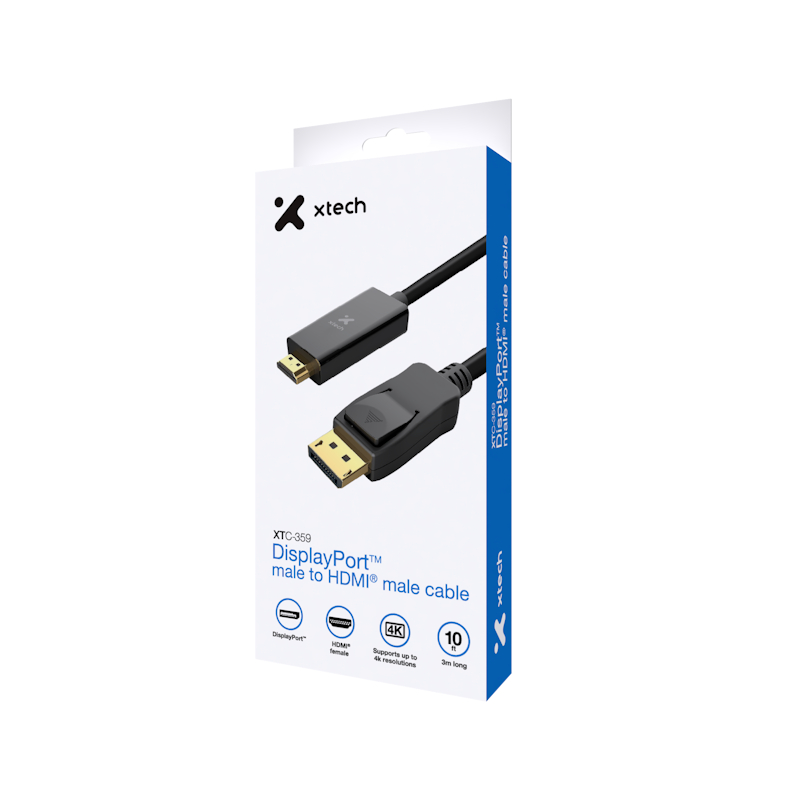 Xtech cable Display Port m to HDMI XTC-359