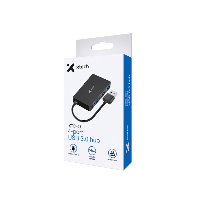 Xtech Universal 4-port USB 3.0 hub XTC-391